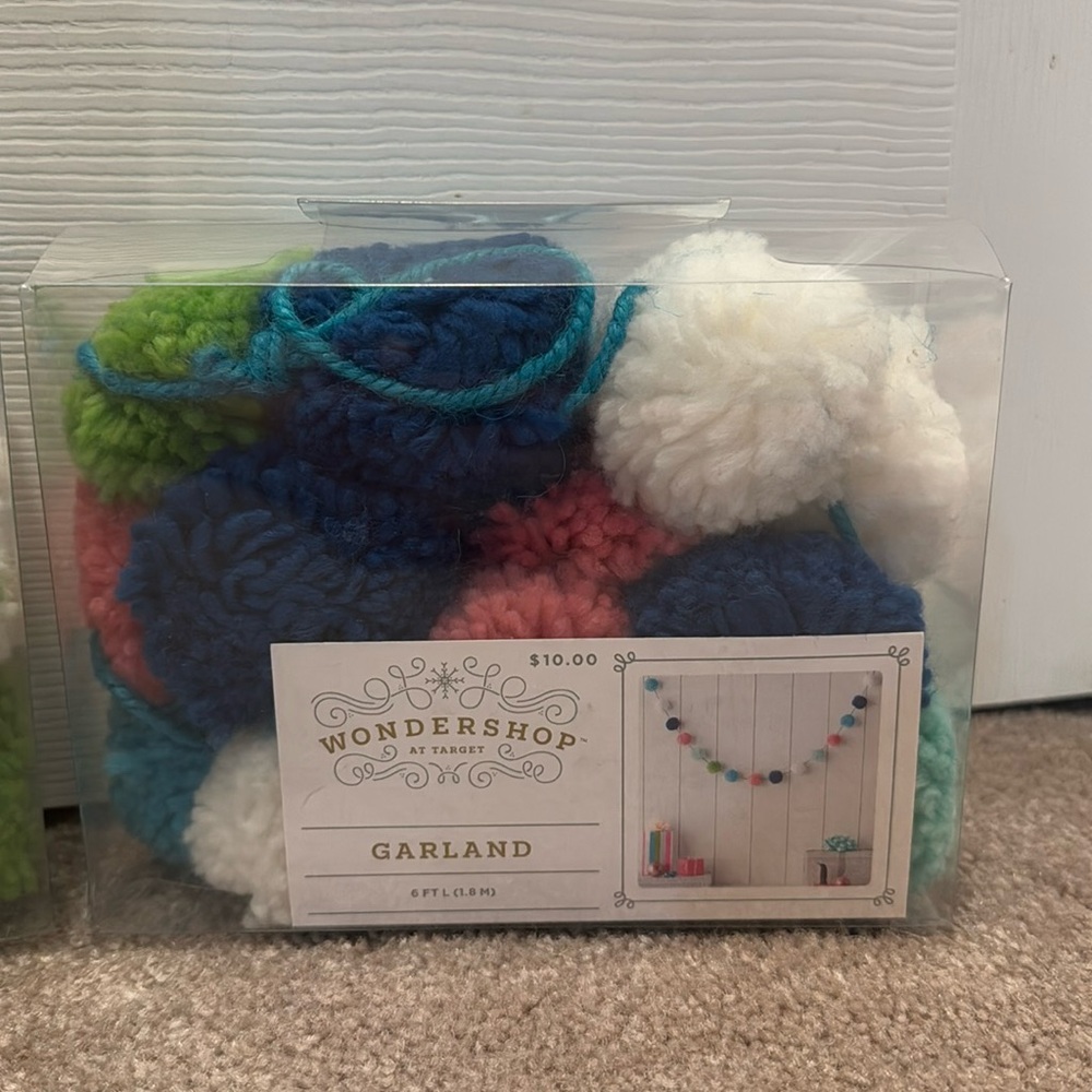 Wondershop (Target) Pom-Pom Garland set (2)
